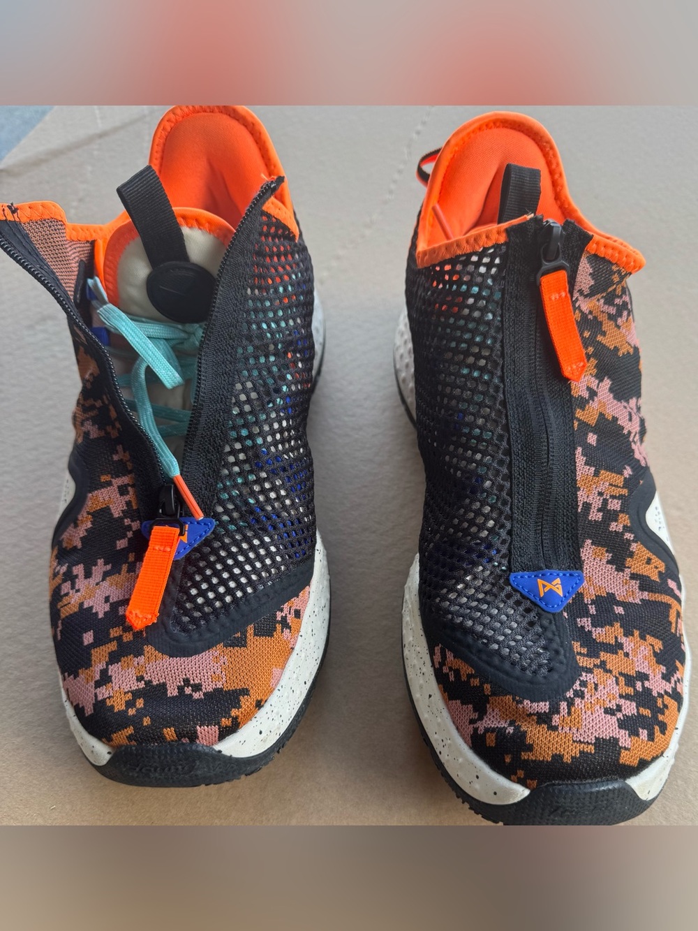 Nike PG 4 Digi Camo Basketball Shoes Men's Size 13 CD5079-200 EUC